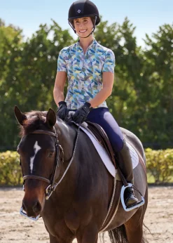 KIRSCH IconEQ™ Ladies’ Fleur Short Sleeve Shirt Painted Petals Hot