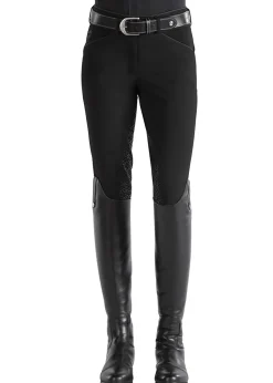 SUPERHOUSE IconEQ™ Ladies’ Wellesley Classic Piped Full-Seat Breech Black/Charcoal Sale
