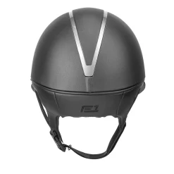 INT RIDING HELMET IRH® F1 Wide Brim Helmet with Leather Finish Black Leather/Titanium Outlet