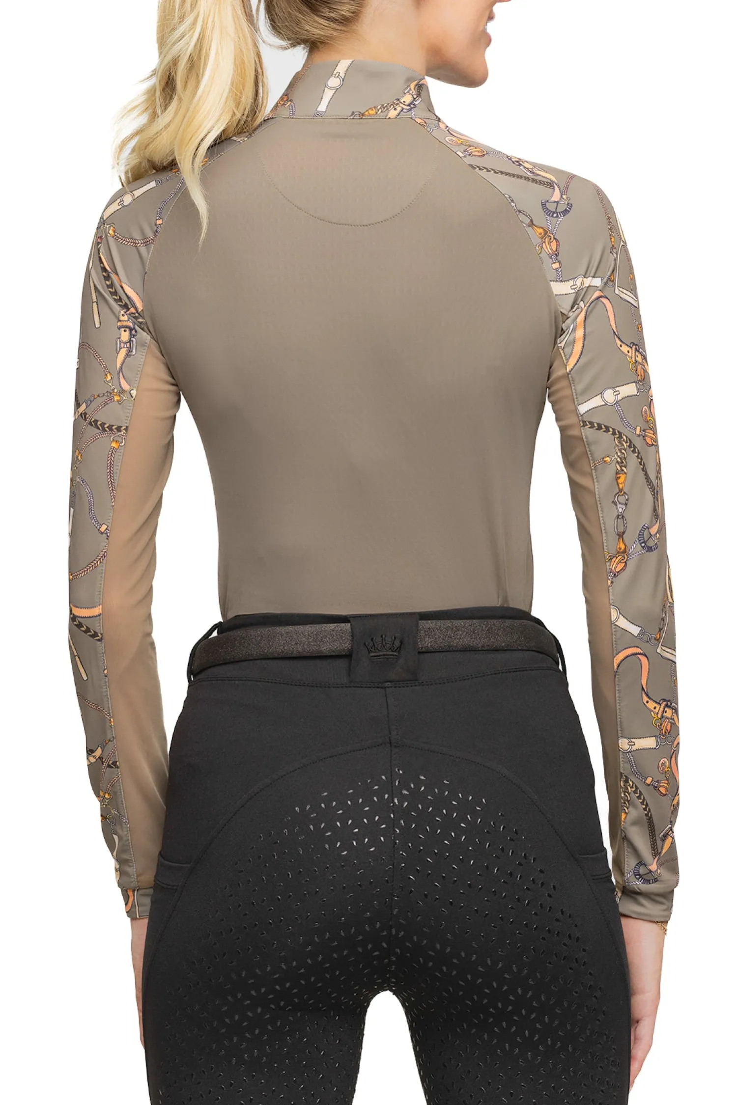 KASTEL DENMARK Ladies’ Betty Raglan Long Sleeve Shirt Taupe Belts Clearance