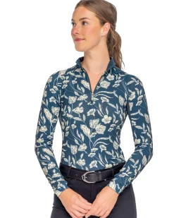 KASTEL DENMARK Ladies’ French Tulip Long-Sleeve Shirt - "Maeve" Sailor Blue