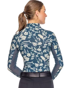 KASTEL DENMARK Ladies’ French Tulip Long-Sleeve Shirt - "Maeve" Sailor Blue