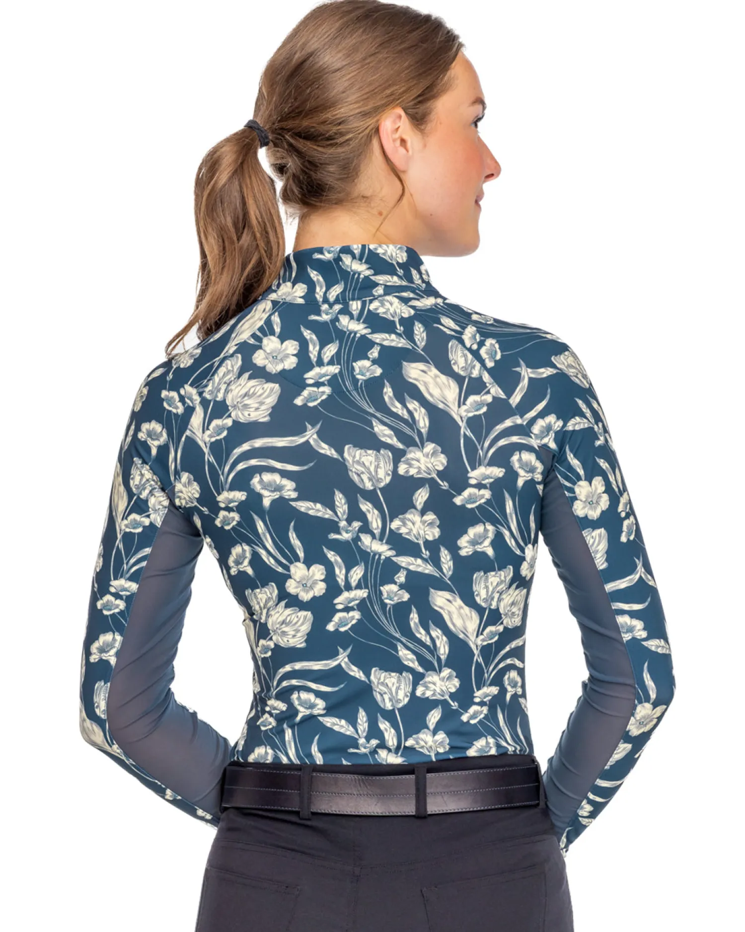 KASTEL DENMARK Ladies’ French Tulip Long-Sleeve Shirt - "Maeve" Sailor Blue