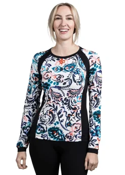 KASTEL DENMARK Ladies’ Izzy Long Sleeve Shirt Ikat/Black Outlet
