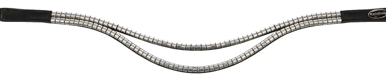 PEP-KAVALKADE Kavalkade Duo Clincher Browband Black/Silver Sale