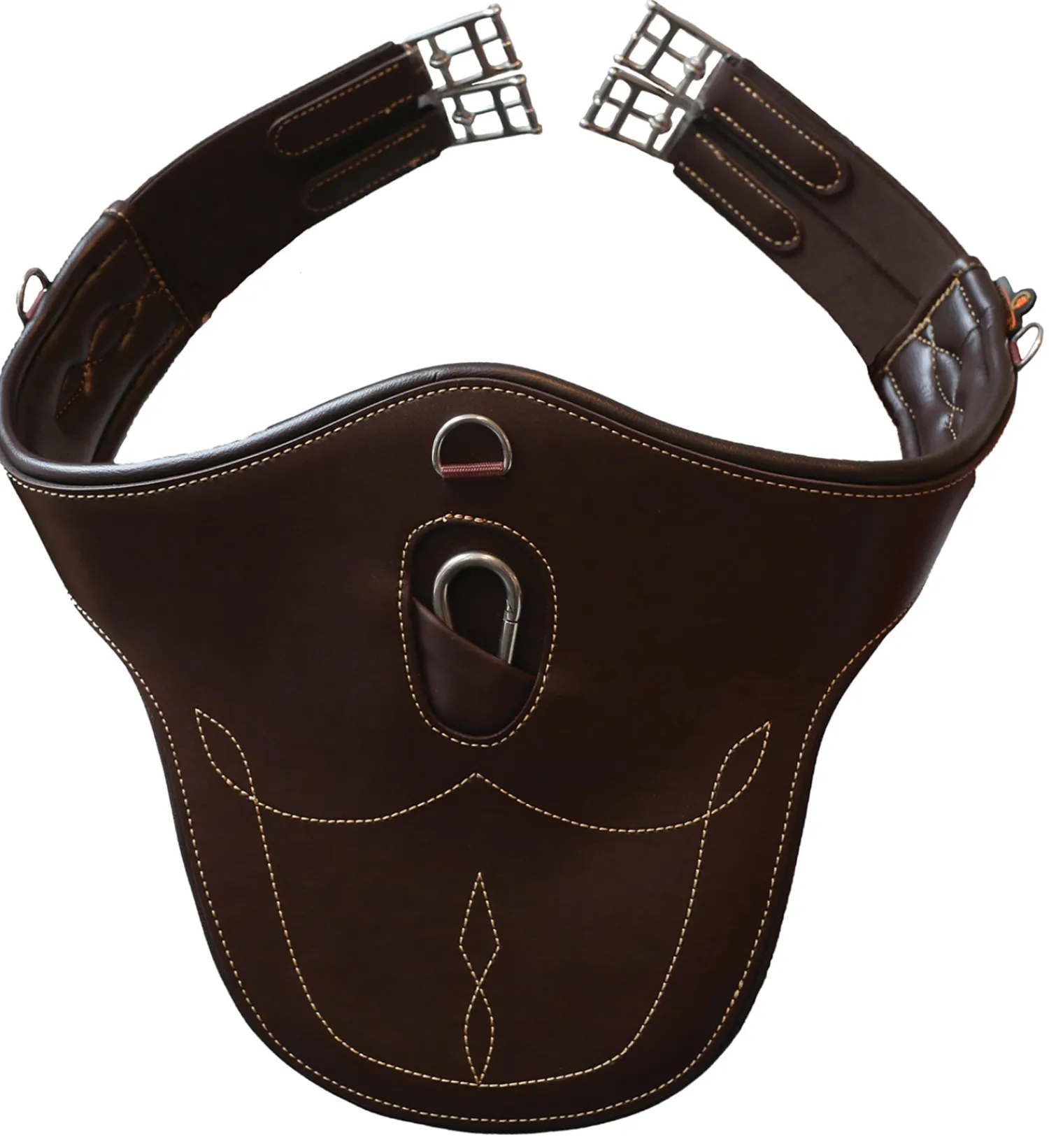 KENTUCKY HORSEWEAR Stud Girth Brown Hot