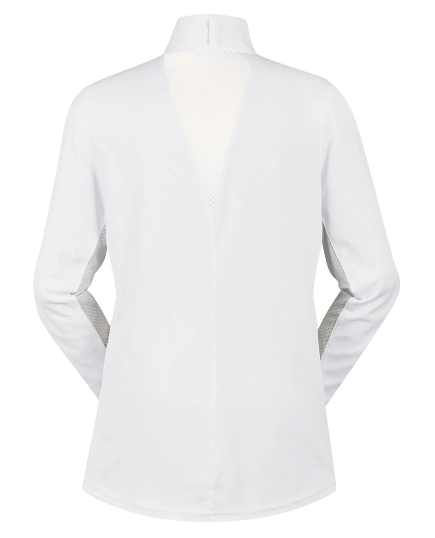 KERRITS ® Ladies’ Petite Encore Long Sleeve Show Shirt White/Lucky Diamond Sale