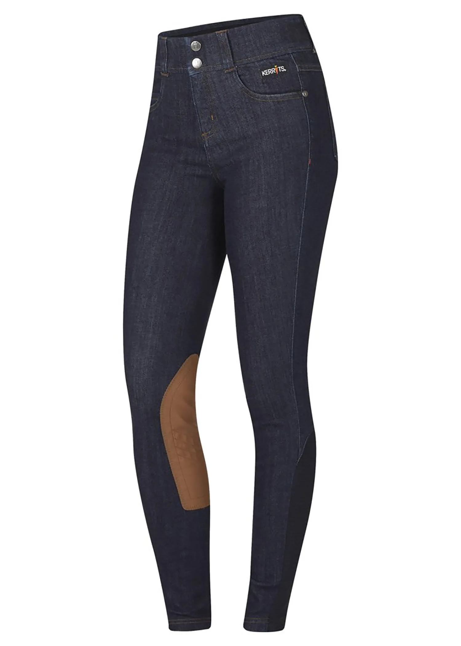 KERRITS Kids’ Stretch Knee-Patch Breech Denim New