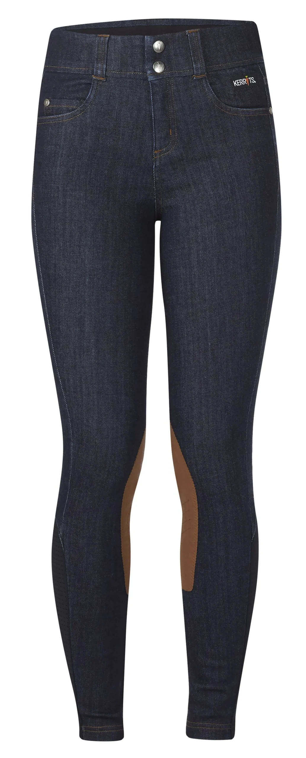 KERRITS Kids’ Stretch Knee-Patch Breech Denim New