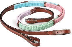 WEATHERBEETA Kincade Rubber Training Reins Pastels Clearance