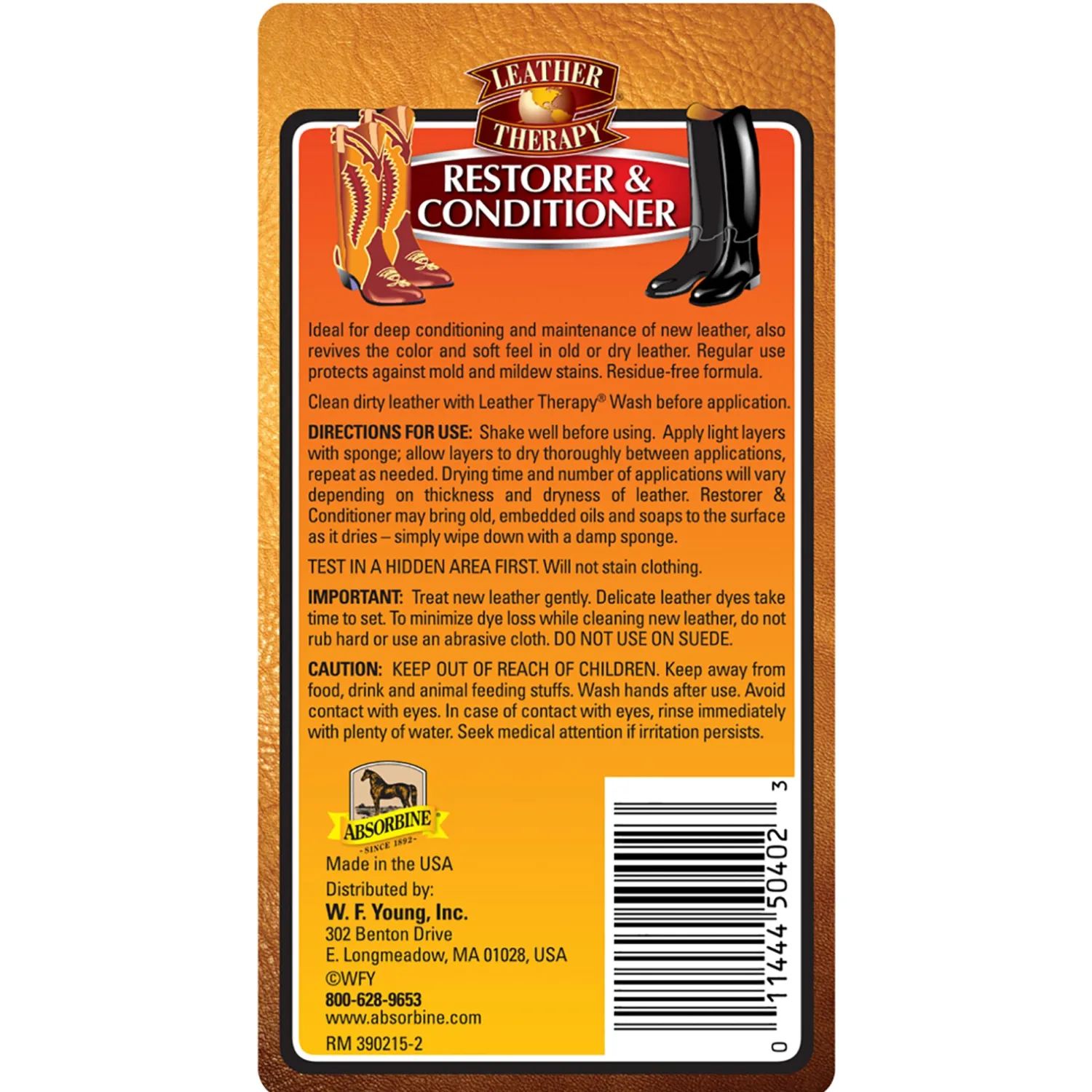 ANIMAL HEALTH INT Leather Therapy® Restorer & Conditioner™ Clearance