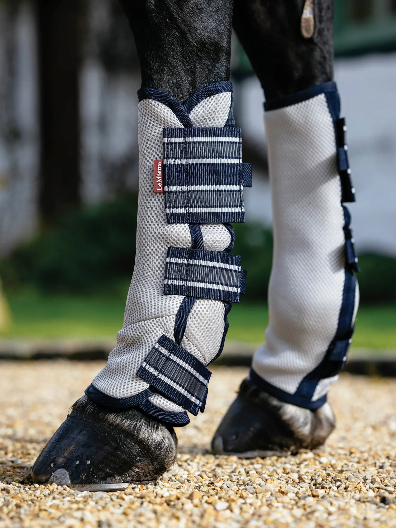 HORSE HEALTH TRADE LeMieux® Arika Mesh Fly Boots Navy Clearance