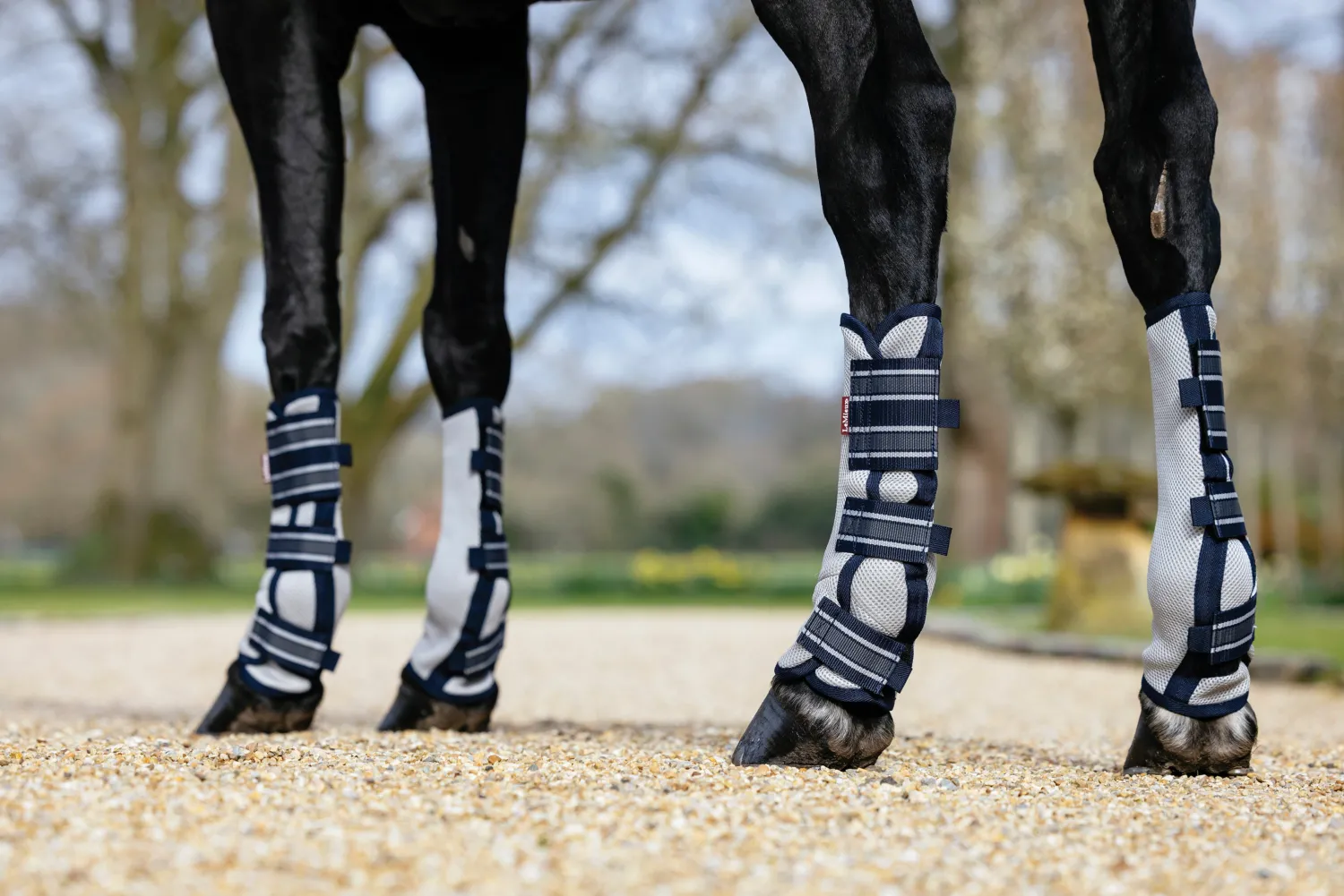 HORSE HEALTH TRADE LeMieux® Arika Mesh Fly Boots Navy Clearance