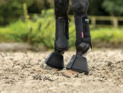 HORSE HEALTH TRADE LeMieux® Softshell Overreach Boots Black Best