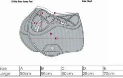 HORSE HEALTH TRADE LeMieux® X-Grip EuroJump Square Pad Clearance