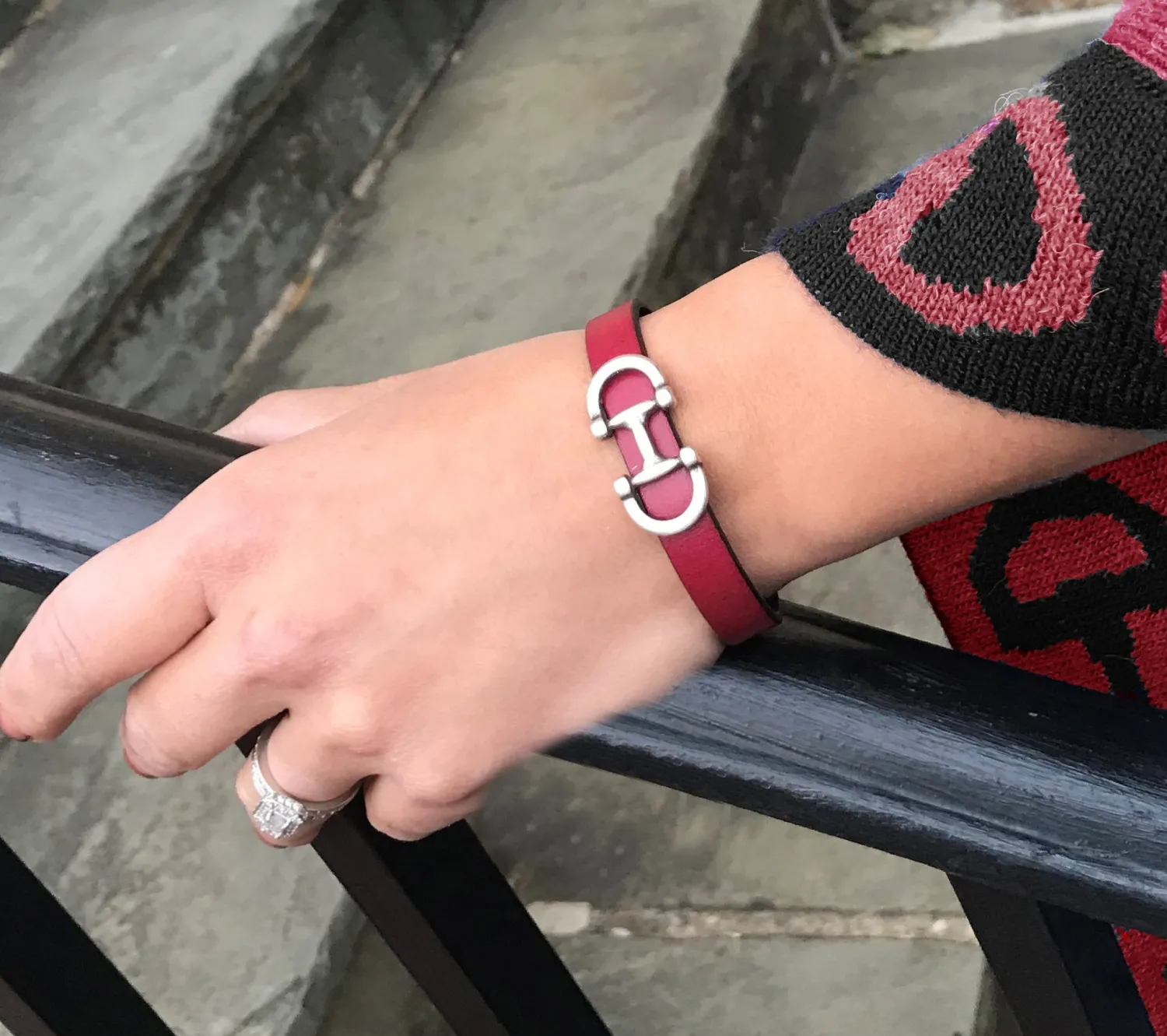 LTHR GOODS OF SPAIN Lilo Collections™ Bilbao Bit Bracelet New