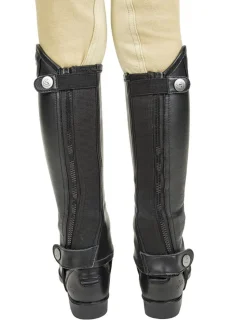 JPC EQUESTRIAN Léttia® Children’s London Leather Half Chaps Black Hot