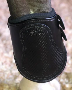 MAJYK EQUIPE ® Estrella Carbon Leather Fetlock Boots Black/Carbon Clearance
