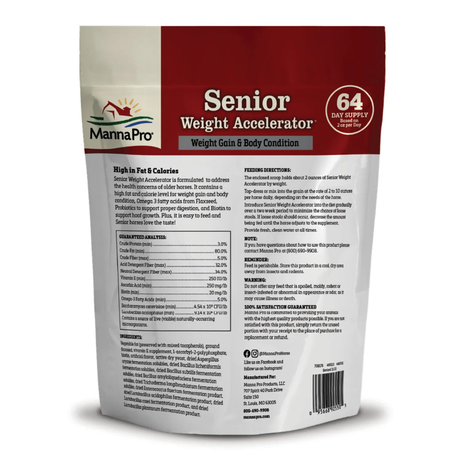 ANIMAL HEALTH INT Manna Pro® Senior Weight Accelerator Discount