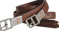 INT RIDING HELMET Marcel Toulouse European Style Double Leather Stirrup Leathers