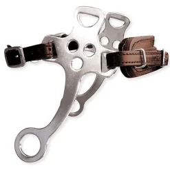 PARTRADE Metalab Hackamore with Leather Noseband Brown Hot