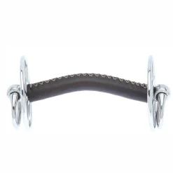 PARTRADE Metalab John Whitaker Leather Coated Gag Bit Stainless Steel Clearance