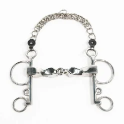 PARTRADE Metalab Jointed Twisted Pelham Bit Stainless Steel