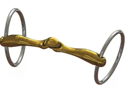 METLAR/NEUE SCHULE Neue Schule Turtle Tactio™ Flex™ Loose Ring Snaffle Bit (16mm) Salox Gold Sale