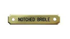 DOVER DROPSHIP Notched Corner Bridle Nameplate Best