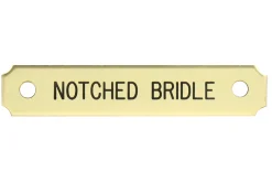 DOVER DROPSHIP Notched Corner Bridle Nameplate Best
