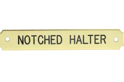 DOVER DROPSHIP Notched Corner Halter Nameplate - 1 or 2 lines Sale