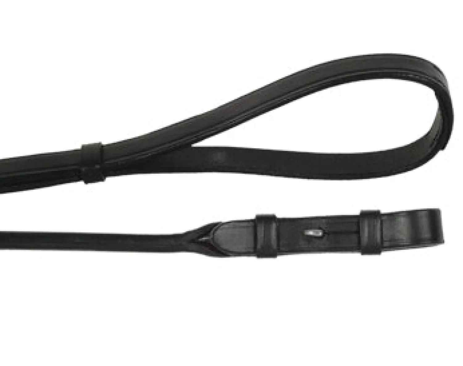 OTTO SCHUMACHER Rolled Plain Curb Reins Black