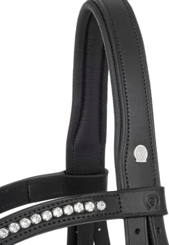OTTO SCHUMACHER Tiffany Padded Crown Snaffle Black/Black Outlet