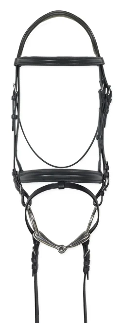 ERS Ovation® Comfort Crown Dressage Bridle Black Discount