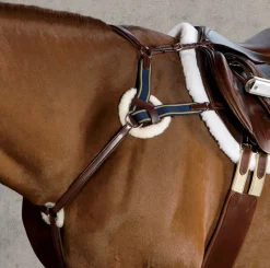 ERS Ovation® 4-Star 5-Point Eventing Breastplate Brown Hot