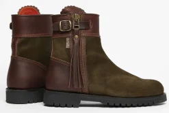 PENELOPE CHILVERS  Ladies’ Inclement Cropped Tassel Boots Seaweed/Conker