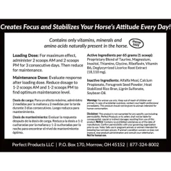 PERFECT PRODUCTS Perfect Prep EQ™ Training Day+ Calming Pellets, 10 Pounds New