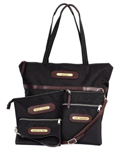 PERRIS LEATHER Perri’s® Champion Collection Tote with Nameplate Black Hot