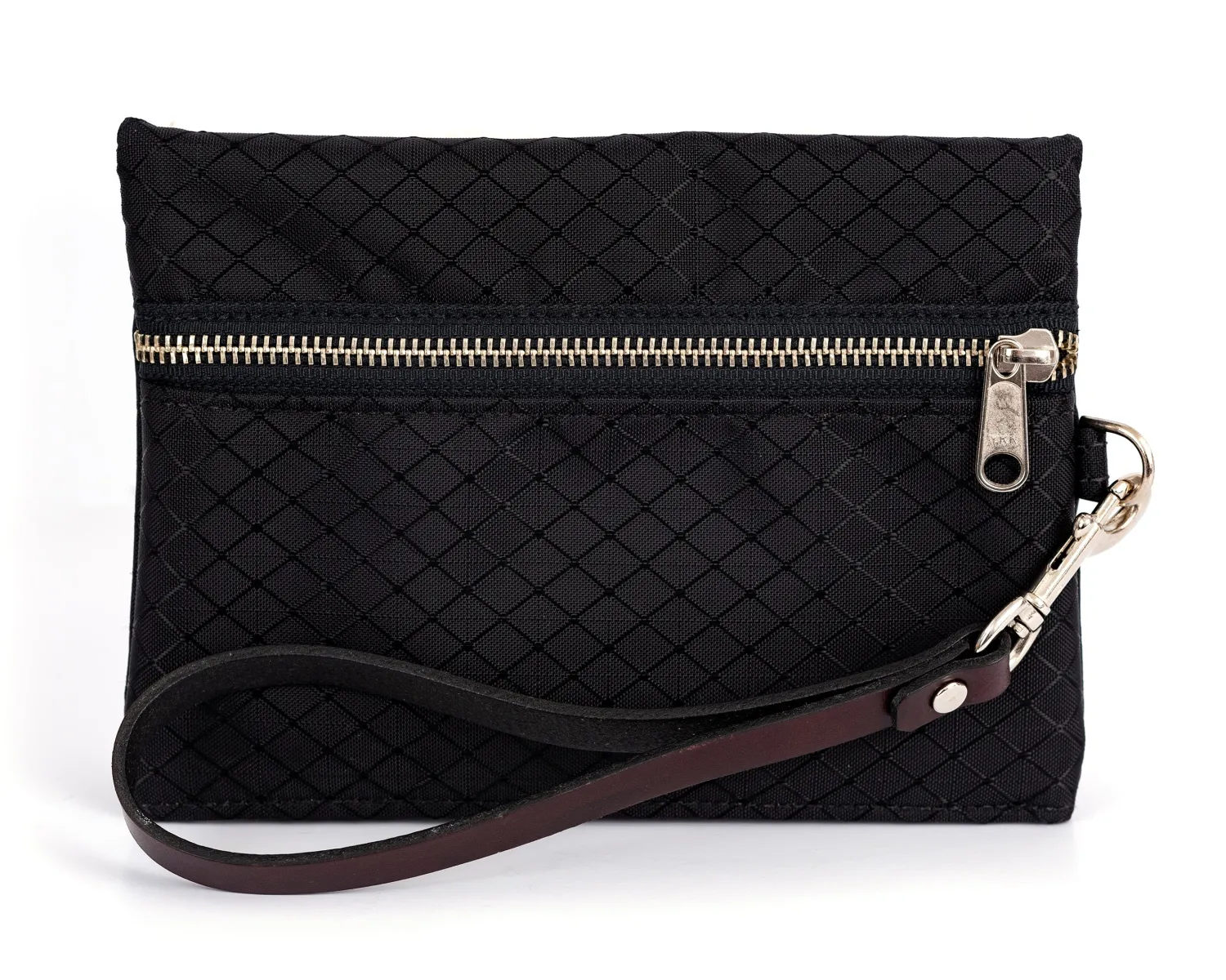 PERRIS LEATHER Perri’s® Champion Collection Wristlet with Leather Accents and Nameplate Black Hot