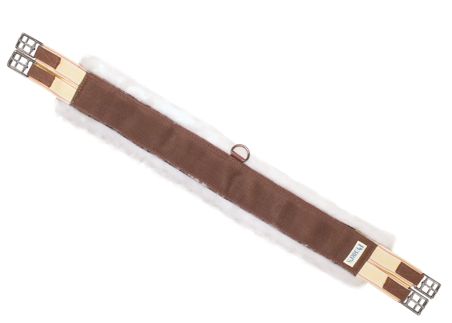 PERRIS LEATHER Perri’s® Nylon Fleece Girth Brown