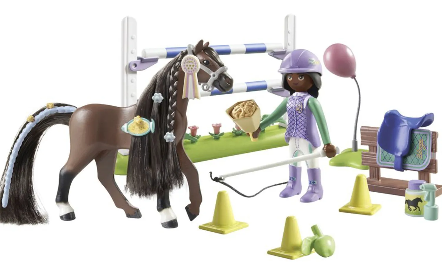 PLAYMOBIL USA INC Playmobil® Zoe & Blaze with Jump Set Hot