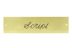 CRW Rectangular Stall Plate - 3 lines Best