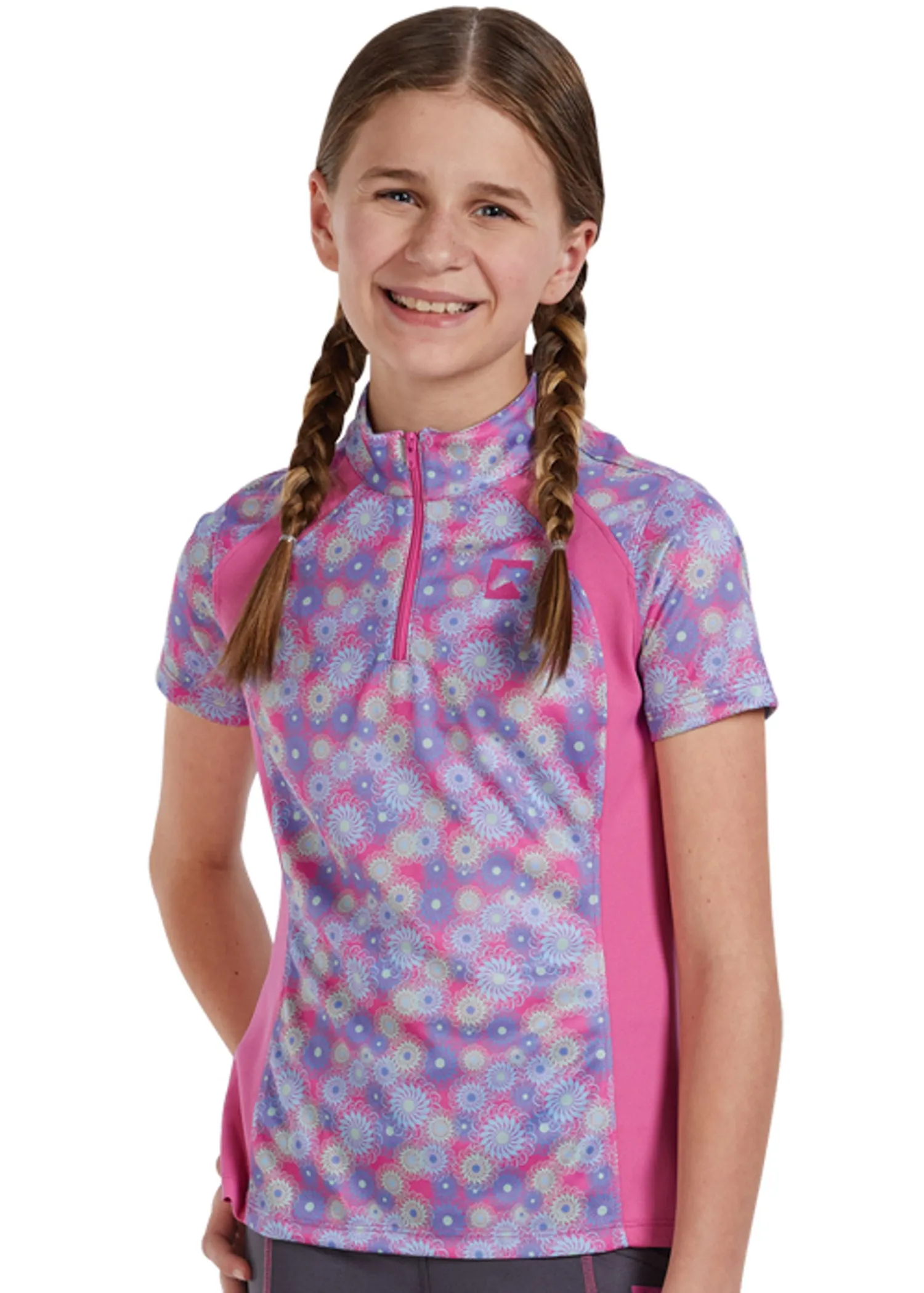 KIRSCH Riding Sport™ Kids’ Airflow Quarter-Zip Print Short Sleeve Shirt Online