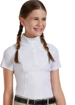 KIRSCH Riding Sport™ Kids’ Essential Short-Sleeve Show Shirt White Outlet