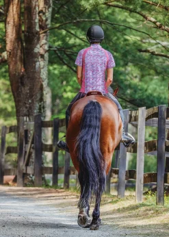 KIRSCH Riding Sport™ Ladies’ Airflow Quarter-Zip Print Short Sleeve Shirt Hot
