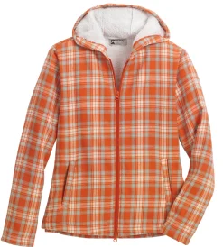 KIRSCH Riding Sport™ Ladies’ Lancaster Sherpa-Lined Flannel Hoodie Hot