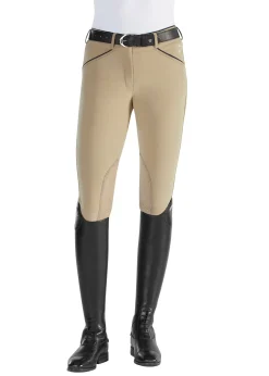 SUPERHOUSE Riding Sport™ Ladies’ Synchrony Knee-Patch Breech Tan/Navy Outlet