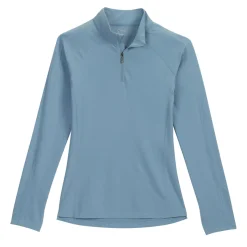 KIRSCH Riding Sport™ Wilton Quarter-Zip Long-Sleeve Shirt Mountain Spring Blue New