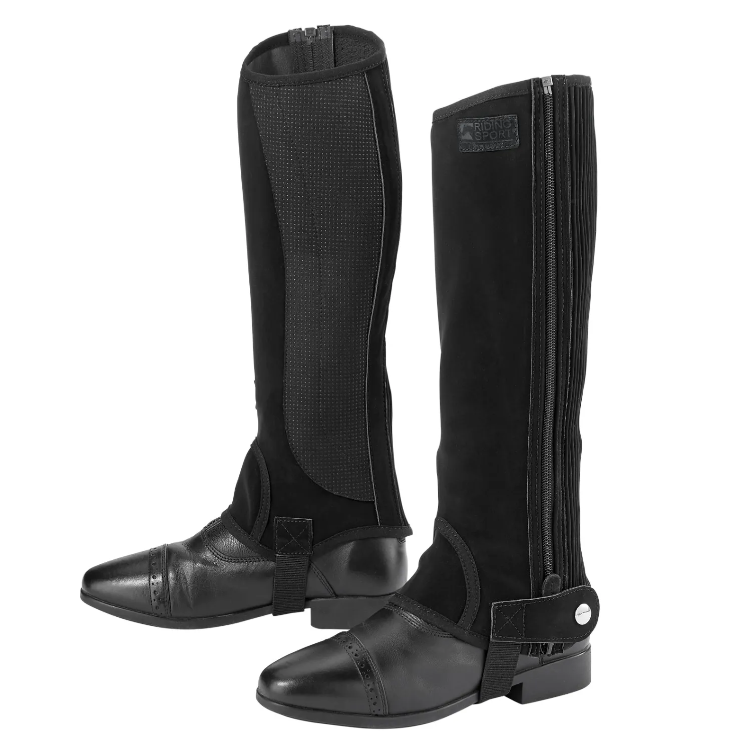 S.K. SHOES AND BOOTS Riding Sport™ Adults’ Synthetic Suede Half Chaps with Silicone Grip Patches Best