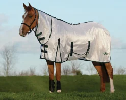 WEATHERBEETA Saxon Mesh Fly Sheet with Combo Neck & Belly Wrap White/Hunter Online